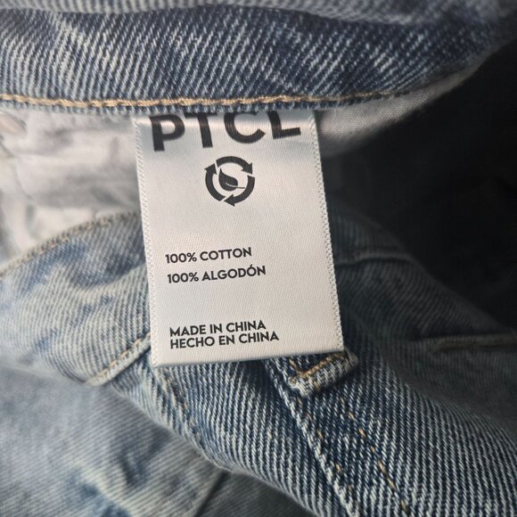 PTCL Barrell Jeans High Waisted Women 29 Light Blue Relaxed Baggy Wide Leg Denim - Picture 12 of 12